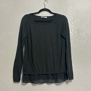 DKNYC Black Long Sleeve Layered Tee